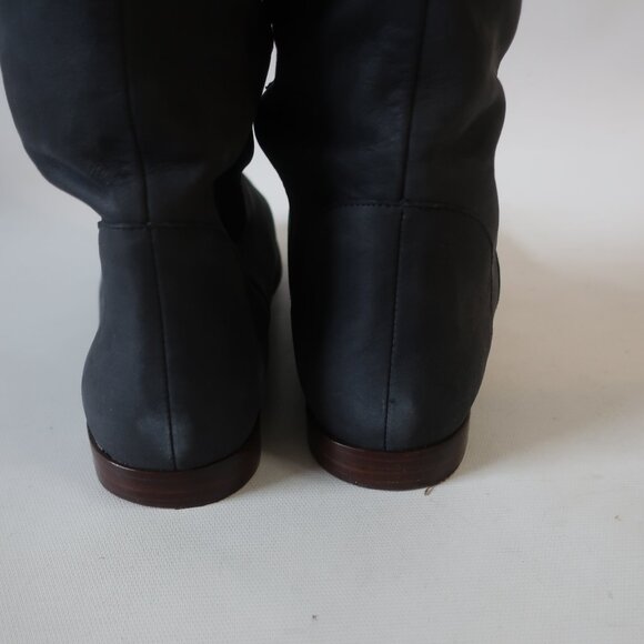 Womens Candela NYC Black Suede Studded Accents Over-the Knee Boots 8 - Picture 11 of 16